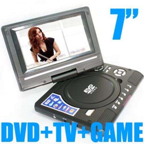 Portable 7 inch TFT Screen DVD Multimedia Player, Built-in TV, Games, Mp3, Mp4, AVI, MPEG etc.