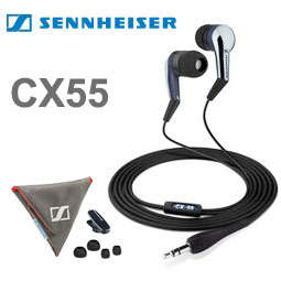 100% Original Sennheiser CX55 - 3.5mm Connector Noise Isolating Ear-Canal Headphones