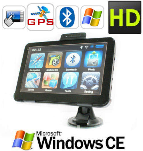 7" HD WinCE Car Tablet GPS Navigator Free 2G iGO Southern Africa Map/ Can run TomTom Map(Optional)