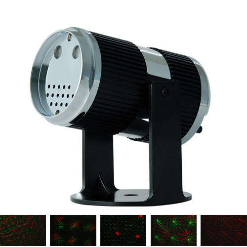 Columnar Mini Laser Effects Projector with Sound Activation Controller, Idea for Party