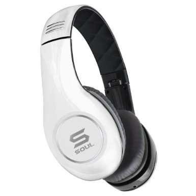 SOUL by Ludacris SL150BW High-Definition On-Ear Headphones (White/Black)