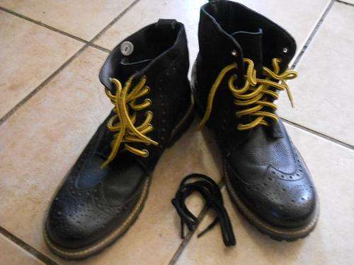 Black Leather Boots Size9