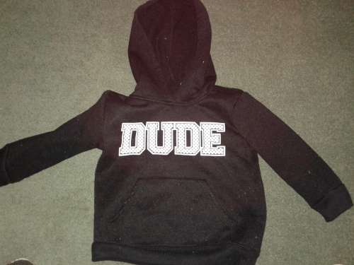 Boys Black Hoody Age 2-3
