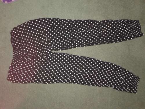 LADIES POLKA DOT TROUSERS - SIZE 34