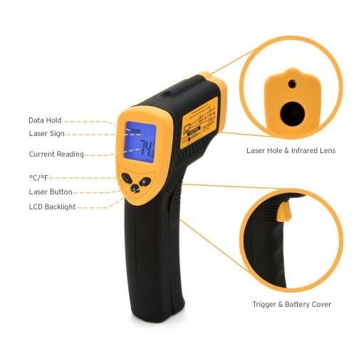 Infrared Thermometer - Laser Sighting - 50C