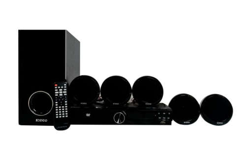 ECCO DVD Player & 5.1CH Home Theatre System - DM500 ECCO Excellent Home Theatre with FM Radio and St