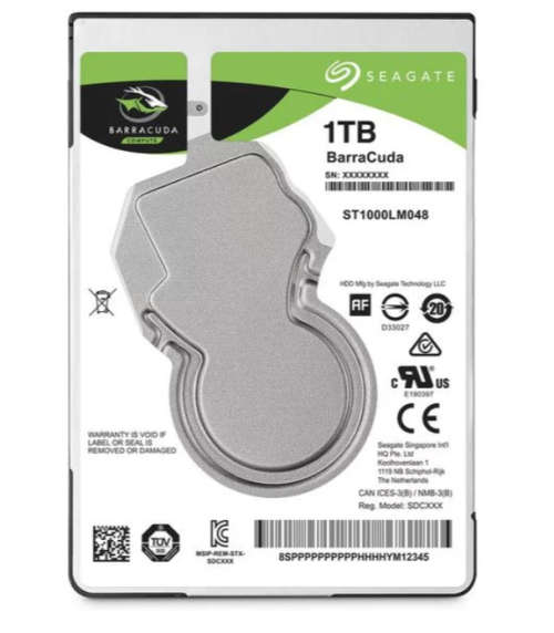 Seagate 1TB 2.5" Barracuda Mobile Hard Drive