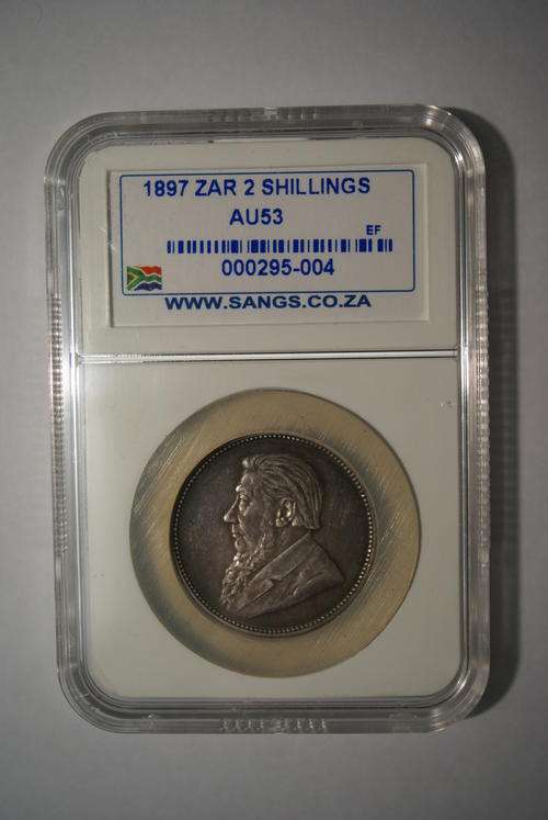 1897 ZAR 2 Shilling - Graded AU53!!! (Priced to go!!!)