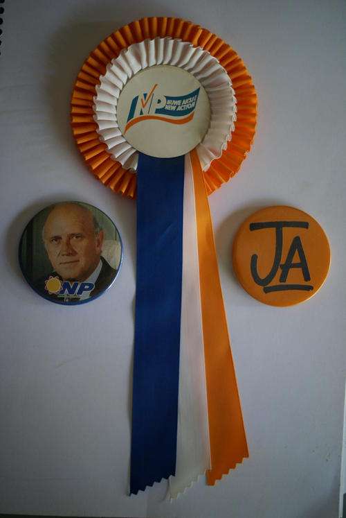 Old Political badges including a rosette from a Member of Parliament - RARE!!!