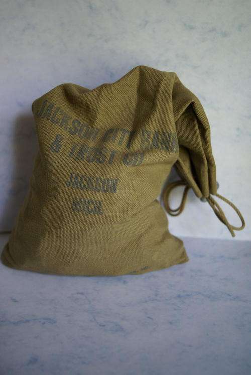 1000 Unsearched Wheat Pennies 1940's/1950's in Cotton Bag