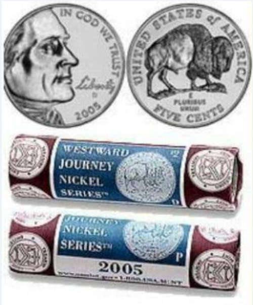 2005 P-D BUFFALO NICKEL ROLLS US MINT SEALED!!! - RARE!!!