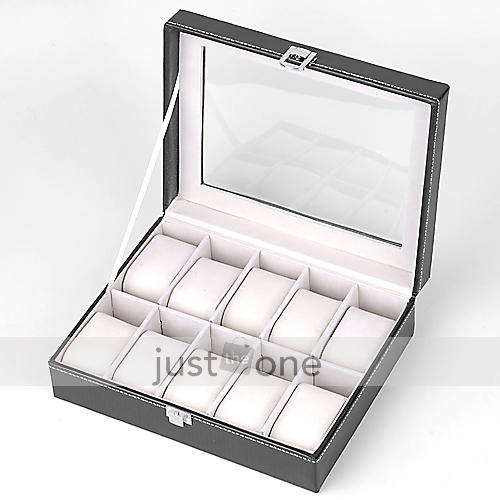 10 slots watch display case
