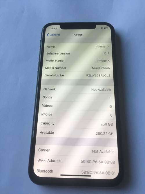 iPhone X 256gb Black with all new accessories