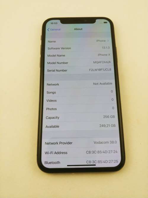 Apple iphone x 256gb Space Grey