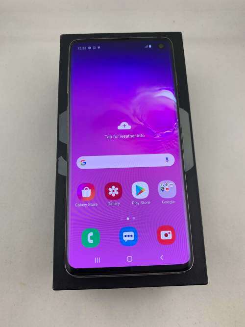 Samsung S10 Dual Sim Black in Box like new