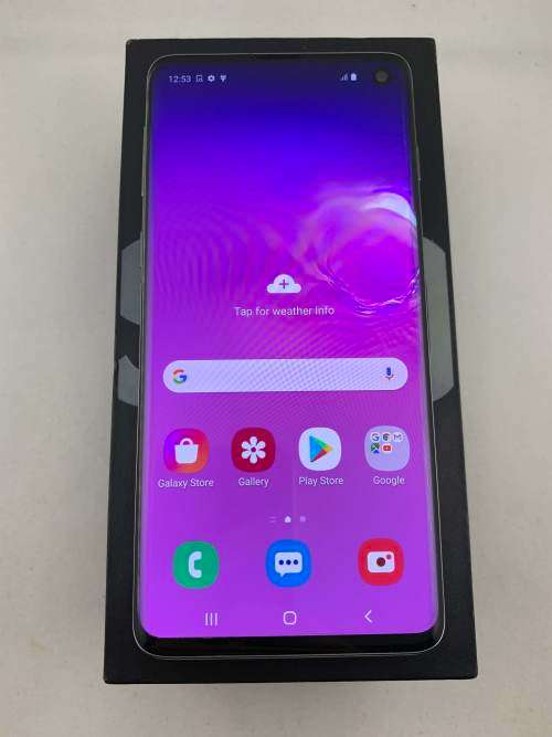 Samsung S10 Dual Sim Black in Box like new