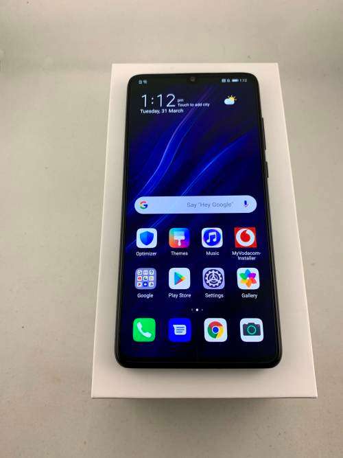 Huawei P30 Black 128gb storage 6gb ram
