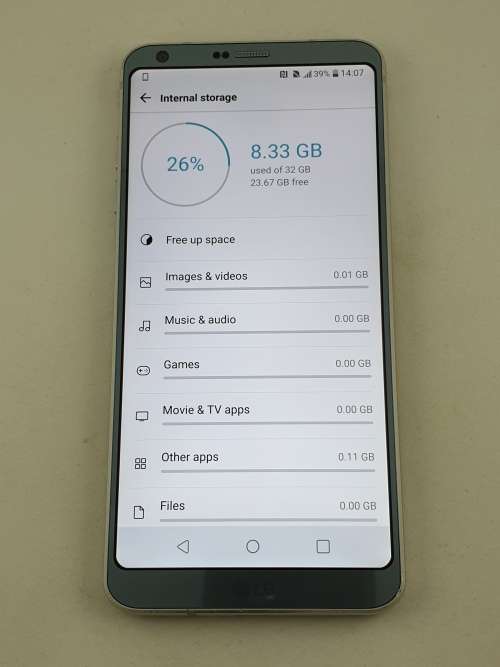 LG G6 Platinum Ice 32gb