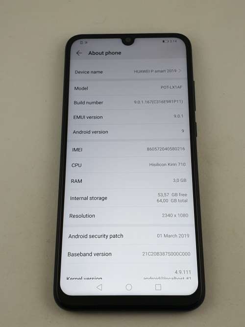 Huawei Psmart 2019 Black 64gb