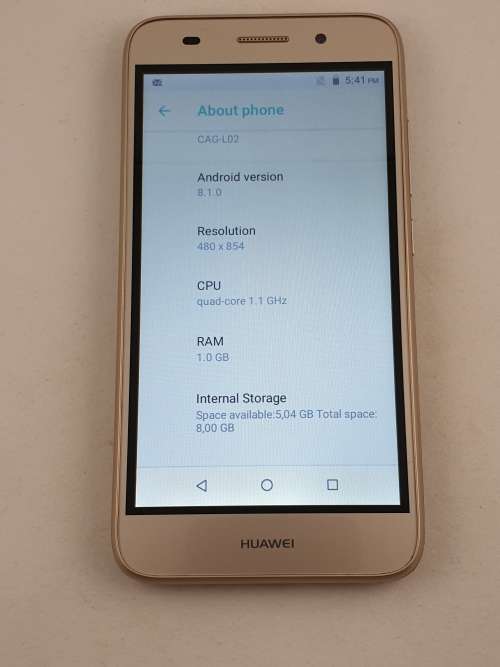 Huawei Y3 Gold 8gb Single Sim
