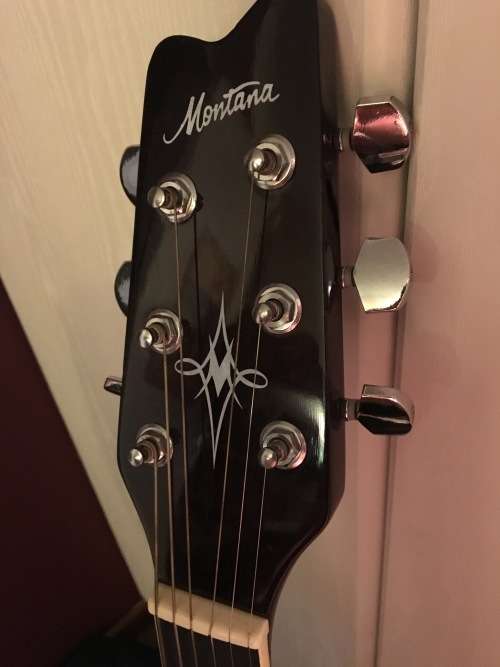Montana Black Acoustic Guitar - REDUCED