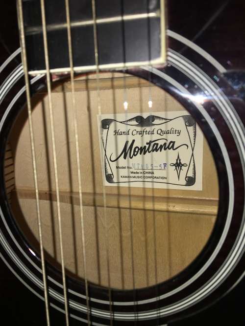 Montana Black Acoustic Guitar - REDUCED