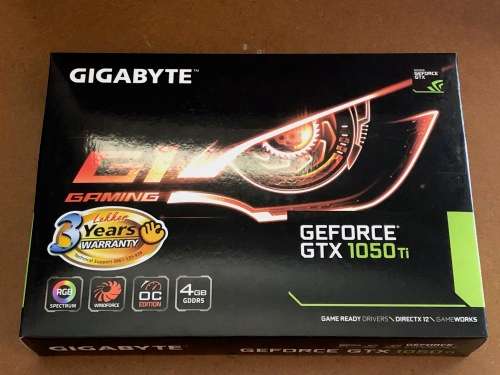 Gigabyte Geforce GTX1050TI 4GB Graphics Card