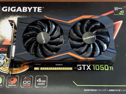 Gigabyte Geforce GTX1050TI 4GB Graphics Card