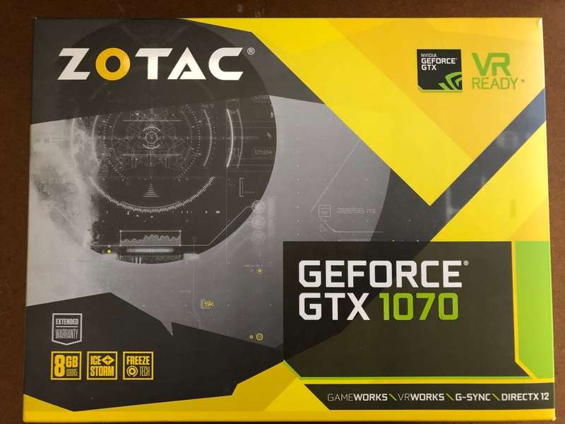 Zotac Geforce GTX1070 Mini 8GB Graphics Card