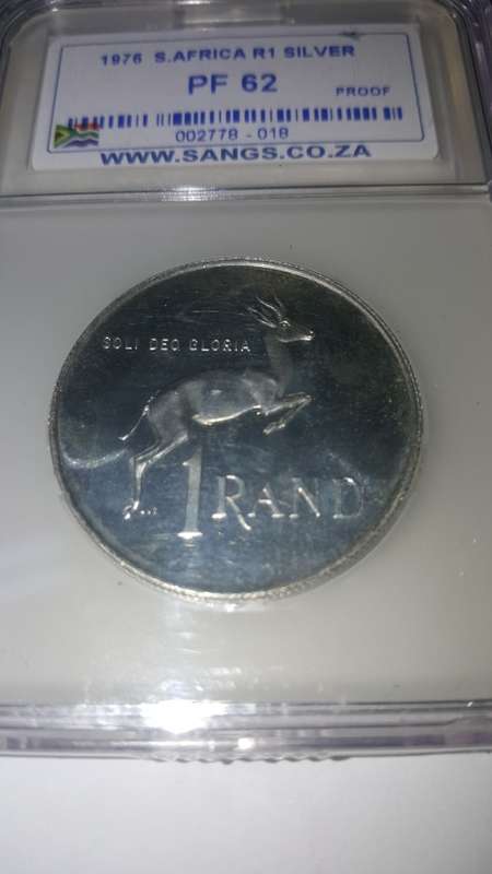 1976 S AFRICA R1 SILVER PF62