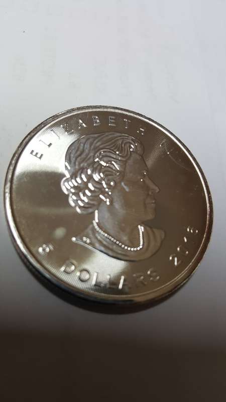 2016 ELIZABETH  II 5 DOLLARS CANADA 1 OZ ARGENT PUR 9999 FINE SILVER