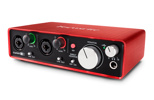 Focusrite Scarlette 2i2 studio interface