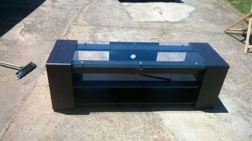 TV Stand with Glass Top