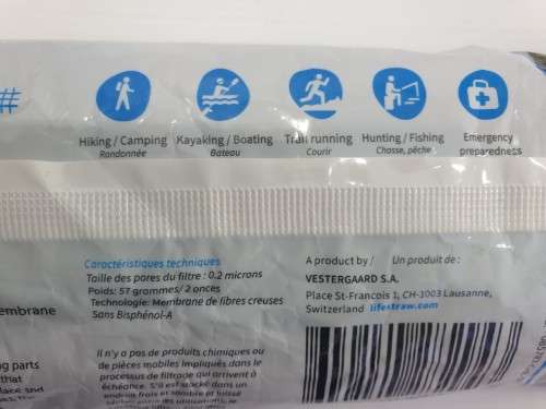 Lifestraw  . USA direct import . SEALED