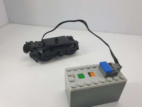 LEGO TRAINSET . WITH MOTOR AND BATERY PACK