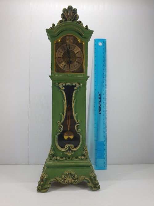 Vintage Schmid 8-day Miniature Grandfather Clock