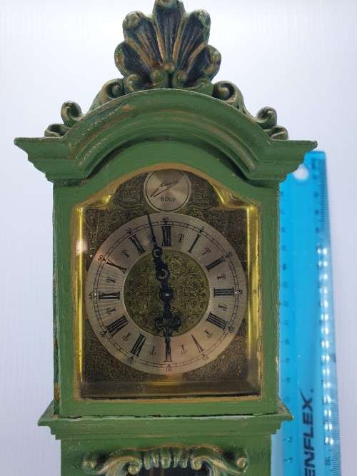 Vintage Schmid 8-day Miniature Grandfather Clock