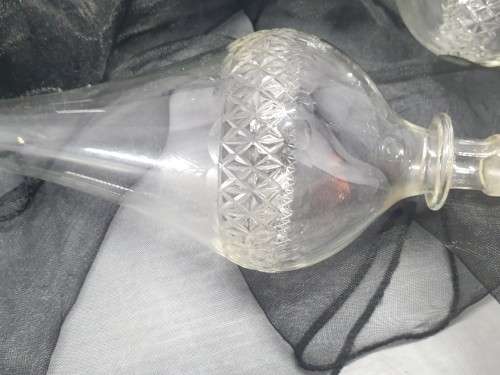 Vintage Extremely dainty Tall lamp perfume decanter...STUNNING !!!
