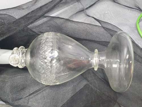 Vintage Extremely dainty Tall lamp perfume decanter...STUNNING !!!