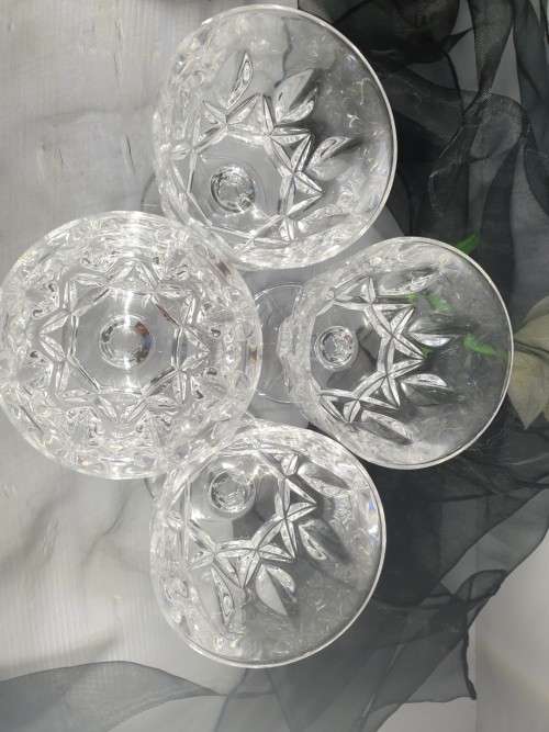 Set of Four stunning crystal glasses
