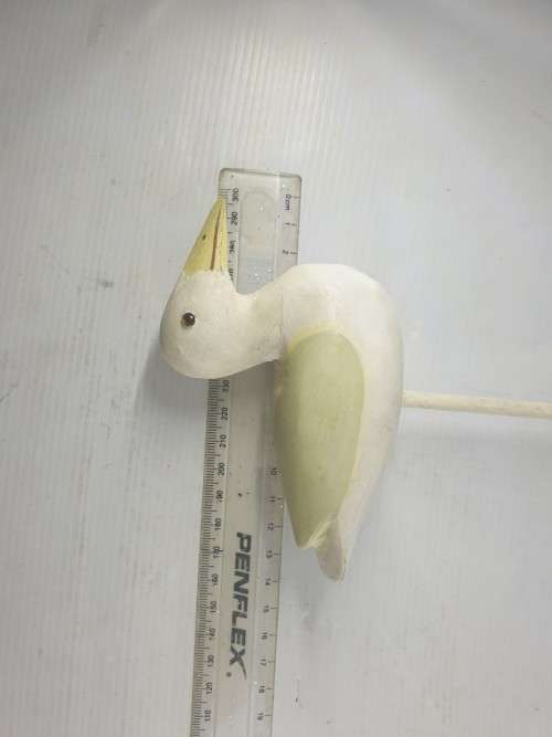 SET OF TWO  BEACH BIRD ORNAMENTS