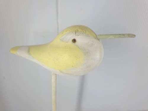 SET OF TWO  BEACH BIRD ORNAMENTS
