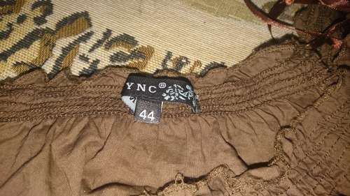 "In Sync" Ladies Gypsy-style Brown blouse - Size 44
