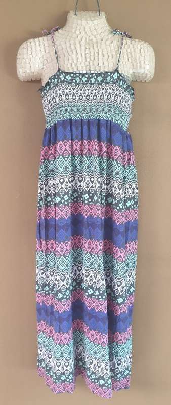 AS NEW!! Girls "RT" Long Dress with Ruched Bodice Age 11-12 Years