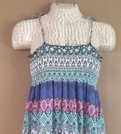 AS NEW!! Girls "RT" Long Dress with Ruched Bodice Age 11-12 Years