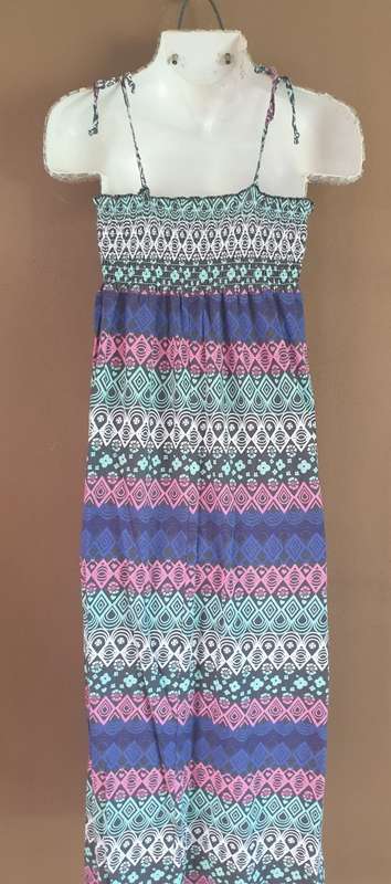 AS NEW!! Girls "RT" Long Dress with Ruched Bodice Age 11-12 Years