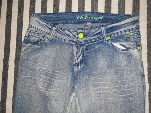 Girls "Pink Angel" Jeans Age 11-12 Years