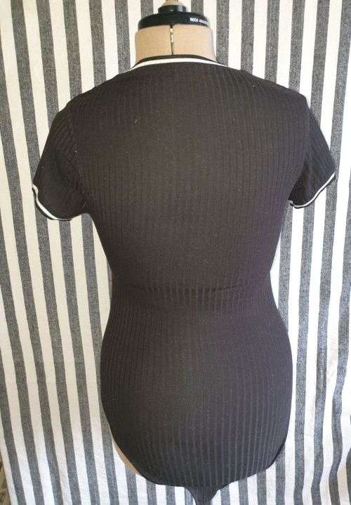 Ladies Black `RT` Bodysuit Size Medium