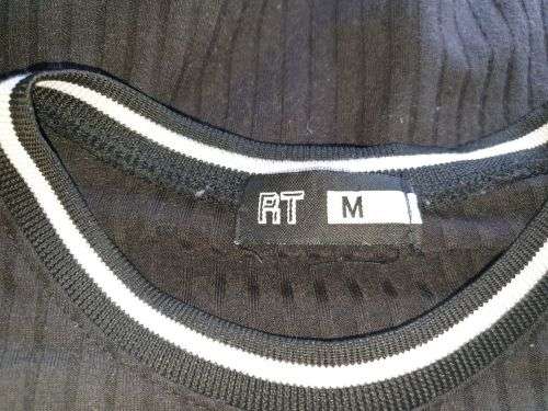 Ladies Black `RT` Bodysuit Size Medium