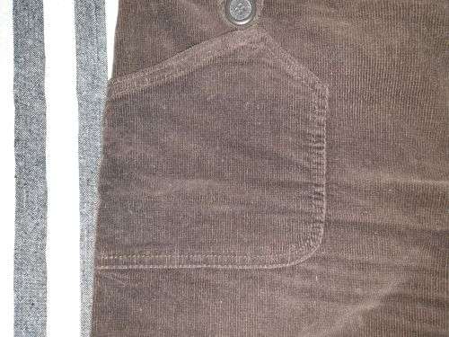 Ladies Brown "Instinct" Corduroy Wide-leg Pants Size 14